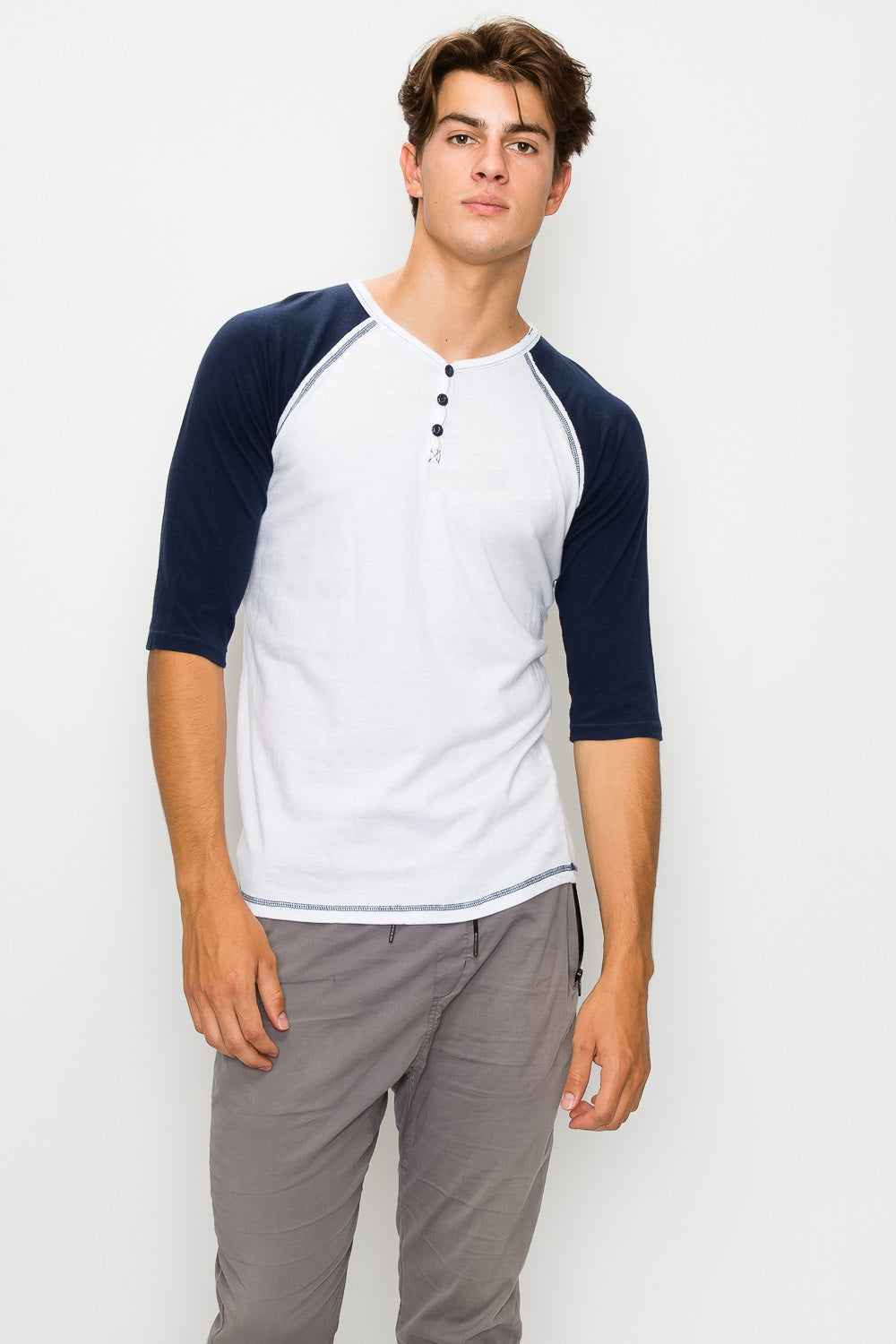 henley raglan shirt