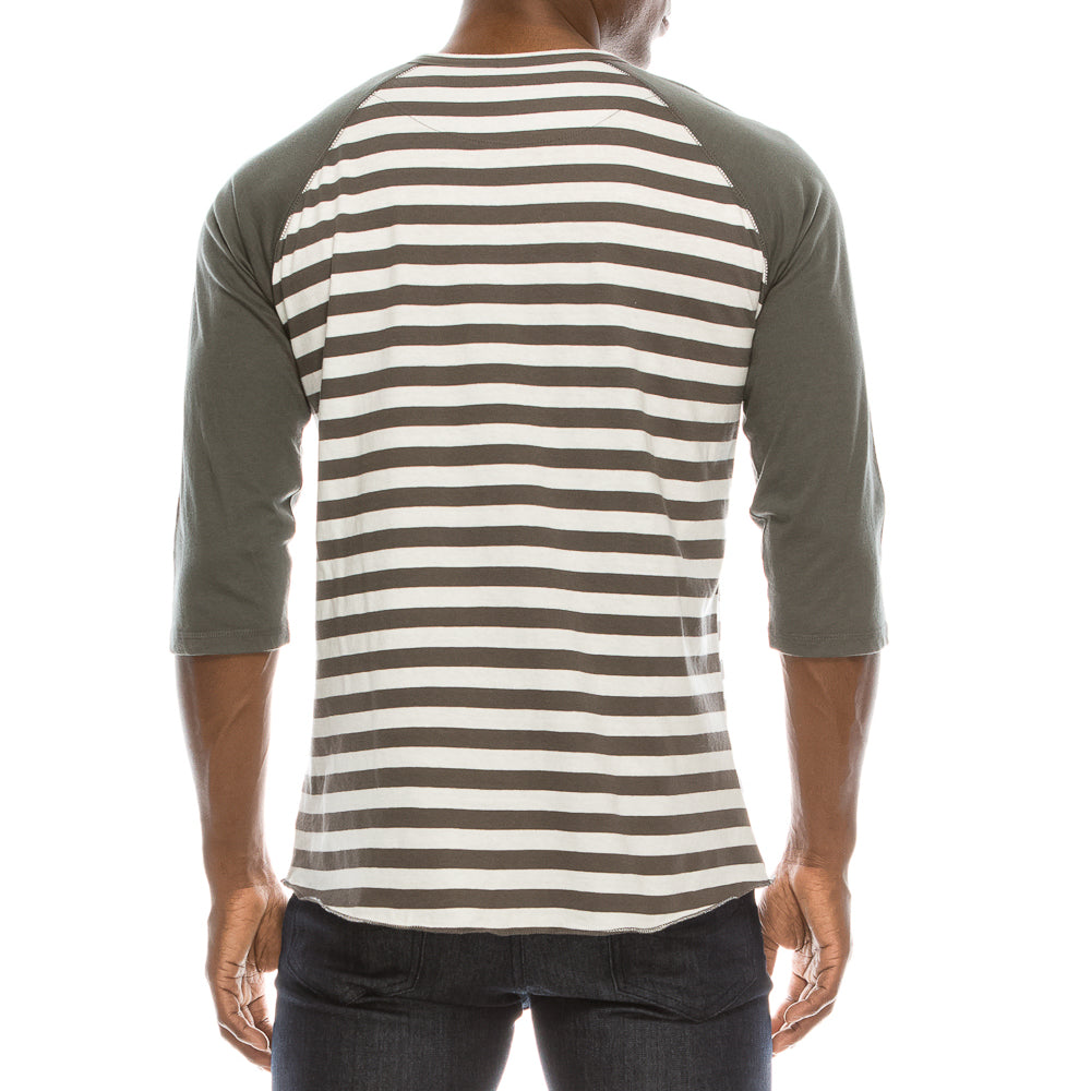 
                      
                        HT RUDE 3/4 SLEEVE STRIPE HENLEY
                      
                    