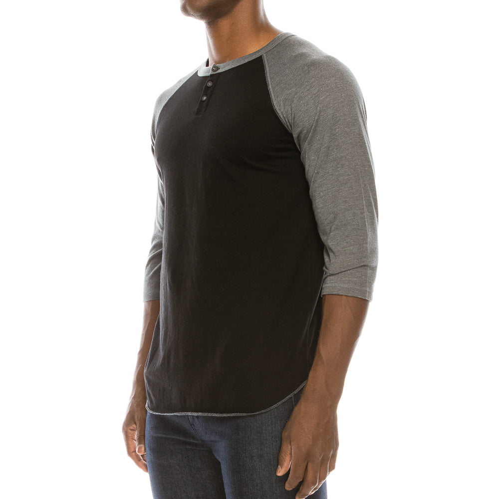 HT RUDE 3/4 SLEEVE HENLEY