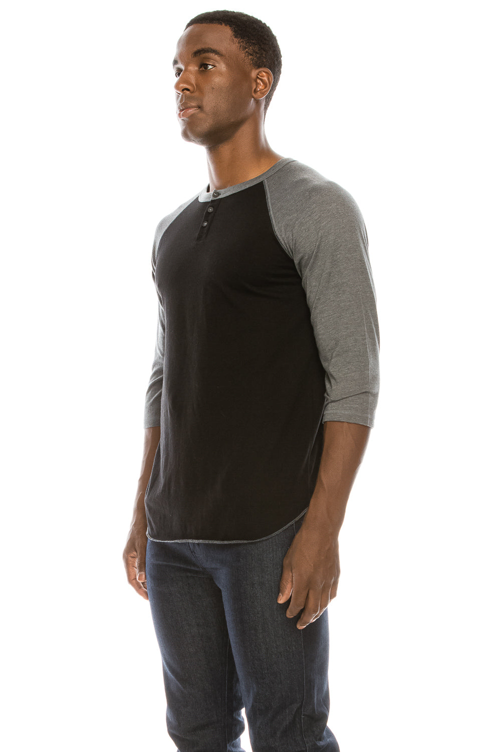 HT RUDE 3/4 SLEEVE HENLEY