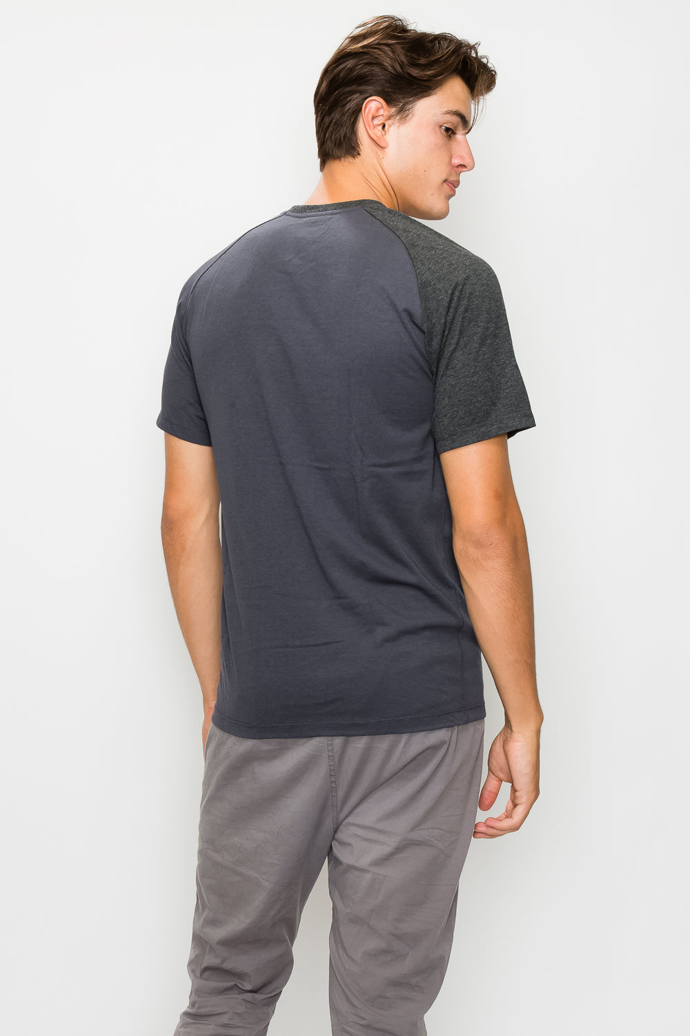 Zamong Unbalanced Raglan Sleeve Tee