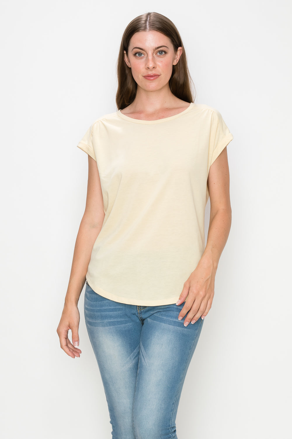 Adrian Shoulder Shirred T-Shirt