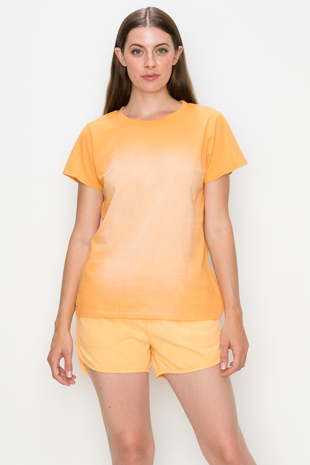 Garment Dye Short Sleeve Vintage  Honey T-Shirt