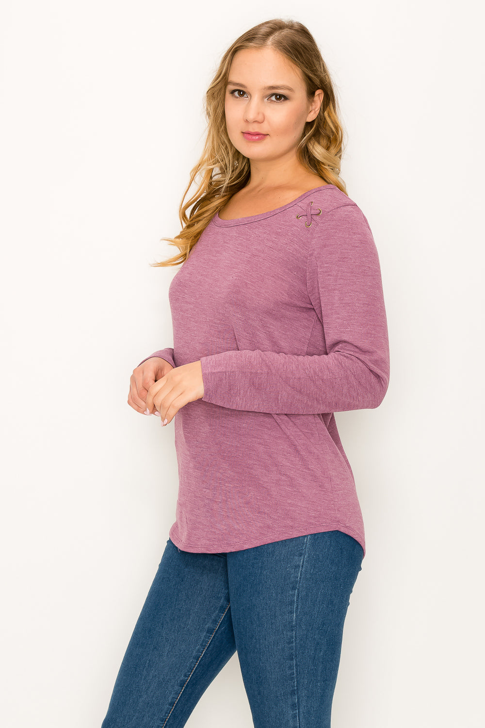 Grommet Knit Sweater