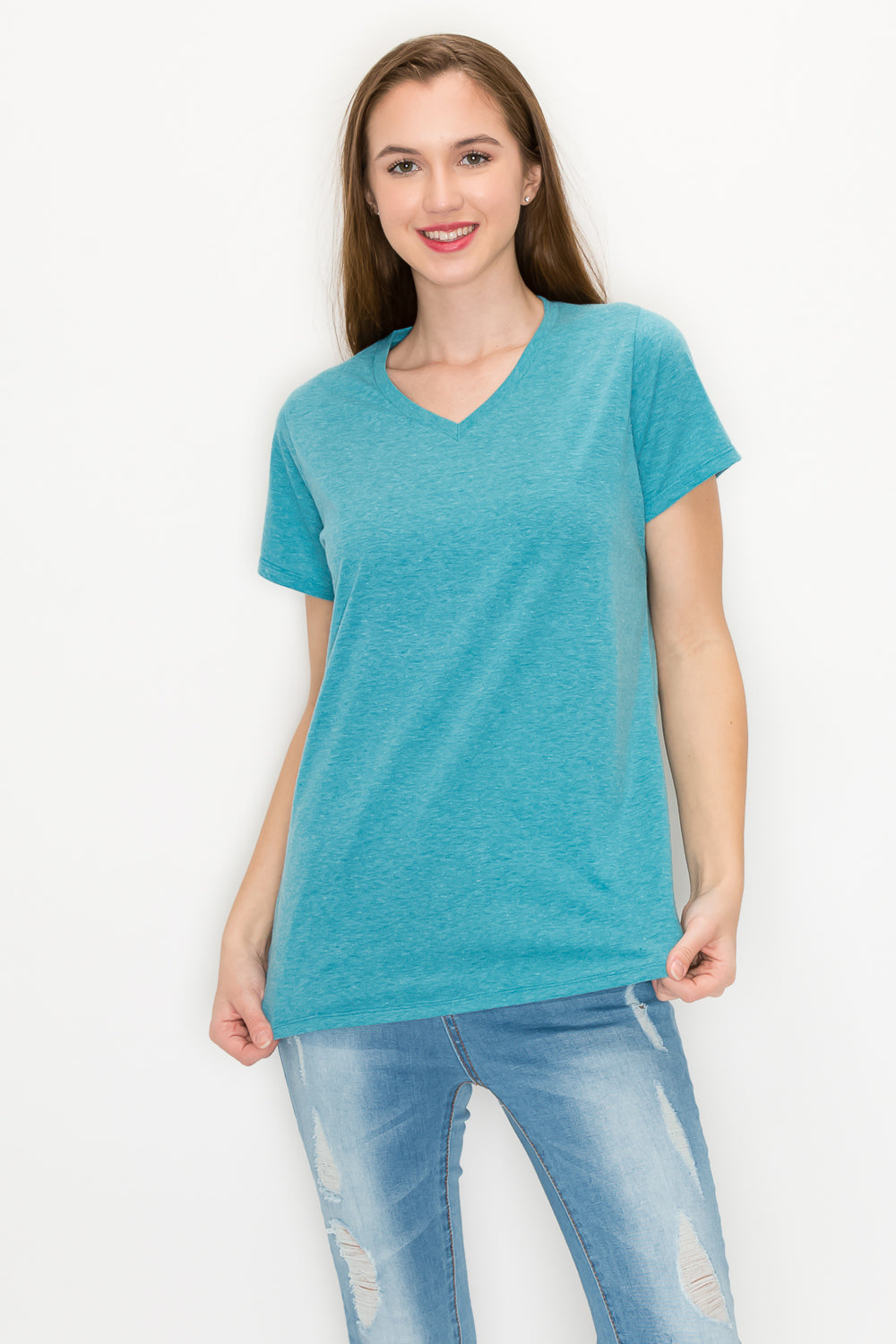 Cozy Up Classic Short Sleeve V-Neck T-Shirt