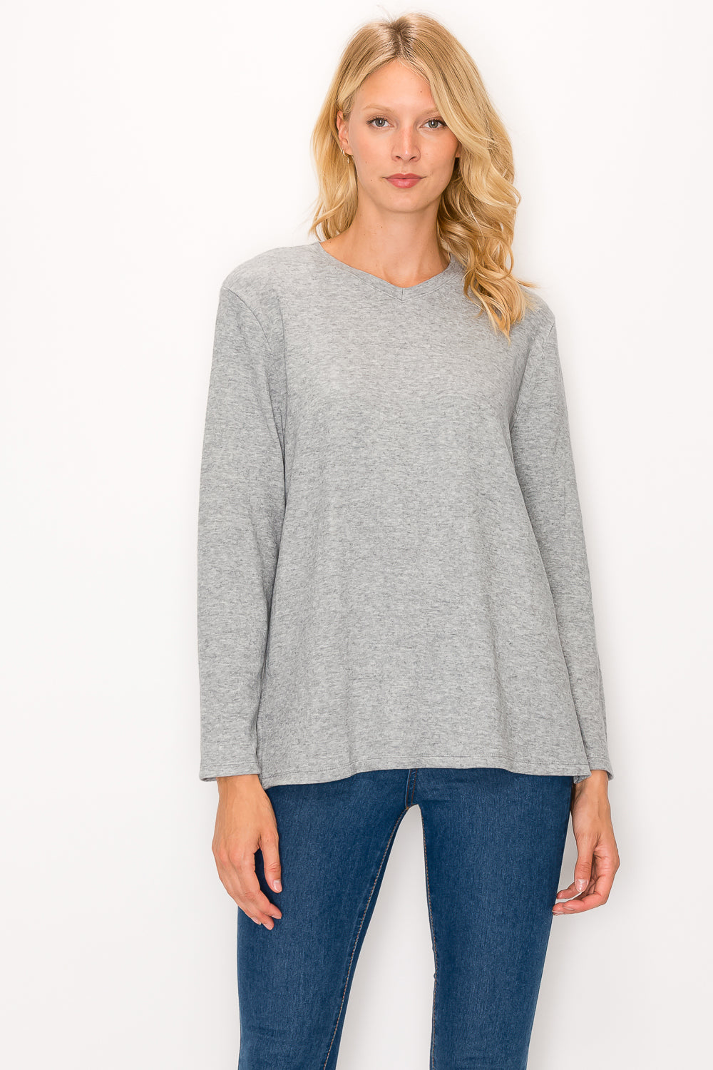 V-Neck Long Sleeve Knit Sweater