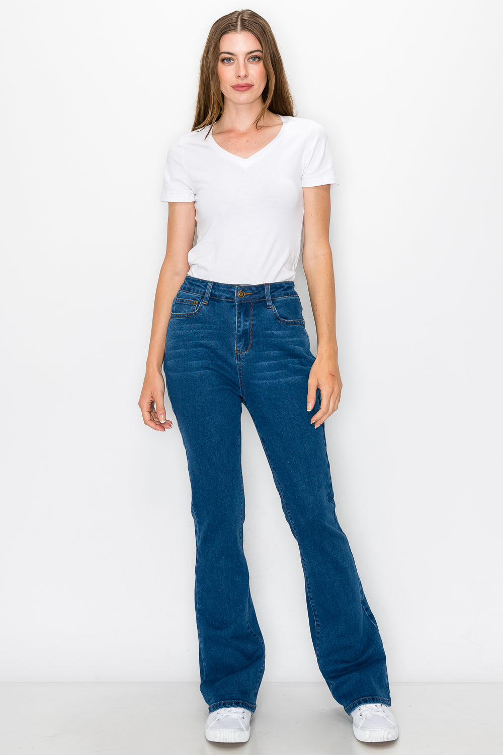 High Rise Slim Comfort Flare Jeans